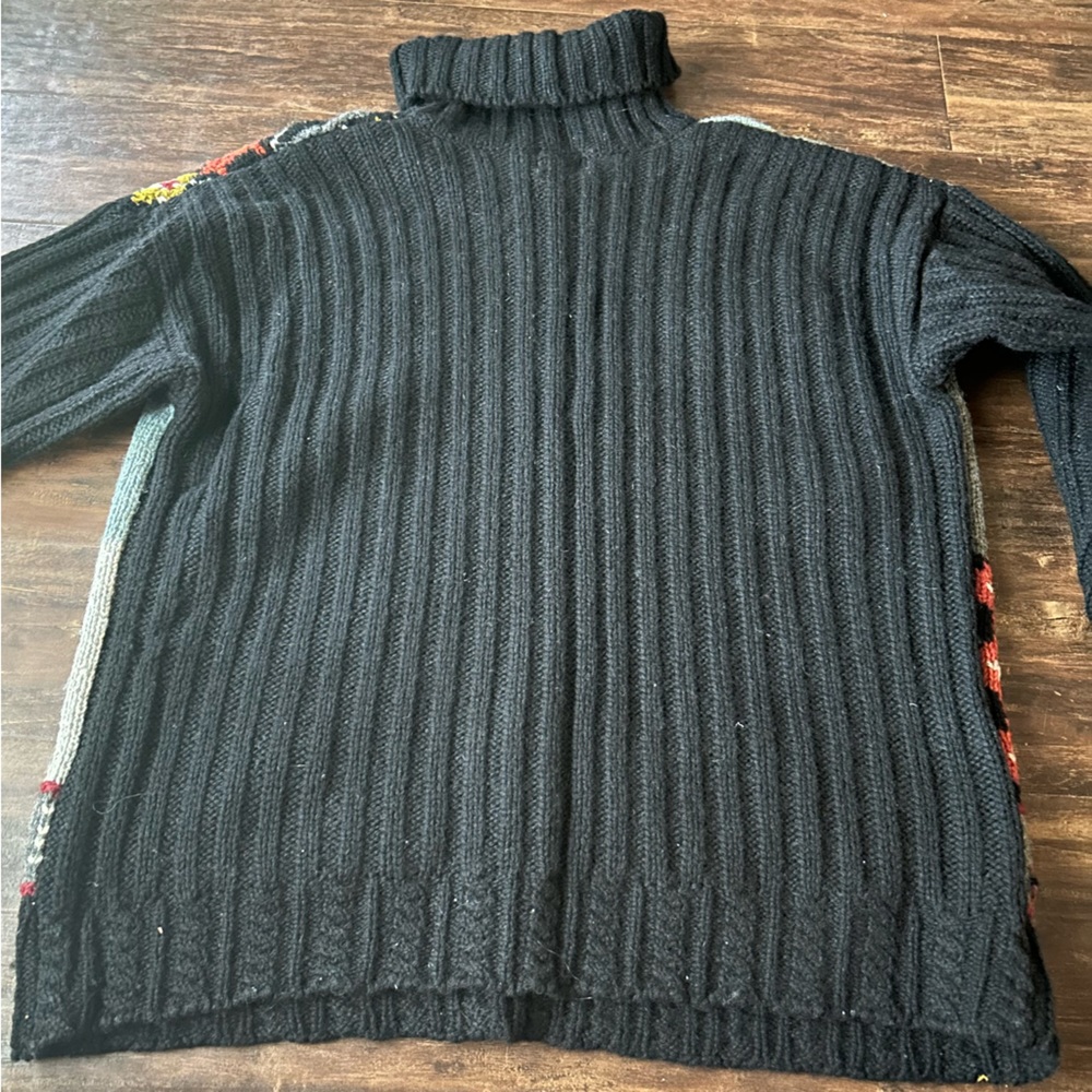 Moda International Wool Patchwork Sweater - image 3